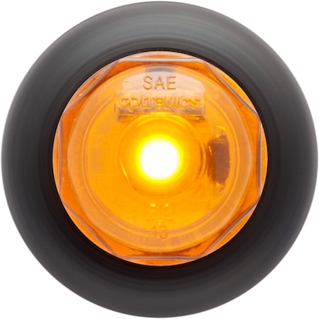 Optronics 1-Led 3/4in. Yellow Non Directional Marker/Clearance Light Kit With Grommet MCL10AKB